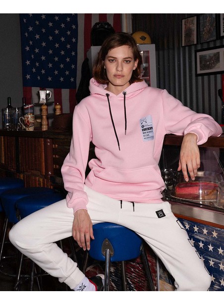 Vinyl art clothing pink vinyl sign post hoodie