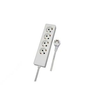 Socket Outlet 4-Way Πλάγιο Cable 3m