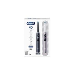 Oral-B IO Series 9 Duo Magnetic Black Onyx Electric Toothbrush 1 piece & Magnetic Blush Pink Electric Toothbrush 1 piece