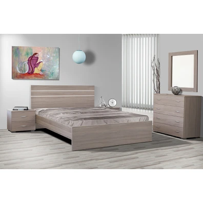 Bedroom Set 5pcs 150x200cm Melamine No63 New Walnu