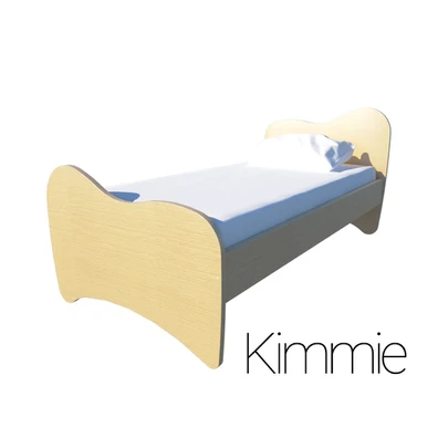Παιδικό Ημίδιπλο Κρεβάτι Δρυς Irven Kimie 110x190/