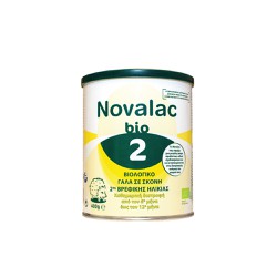 Novalac Bio 2 Βιολογικό Γάλα Σε Σκόνη 2ης Βρεφικής Ηλικίας Από Τον 6ο Έως 12ο Μήνα 400g