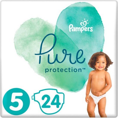 PAMPERS Βρεφικές Πάνες Pure No.5 11+Kgr 24 Τεμάχια Value Pack