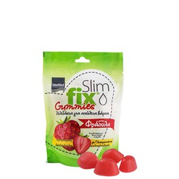 Intermed Slim fix Gummies 500mg Ζελεδάκια για την Απώλεια Βάρους με γλυκομαννάνη, με γεύση Φράουλα, 42 gummies