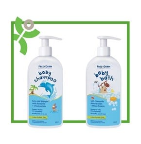 Frezyderm Baby Shampoo 300ml  Baby Bath 300ml  (24