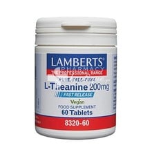 Lamberts L-Theanine 200mg Fast Release - Άγχος / Στρες, 60 tabs (8320-60)