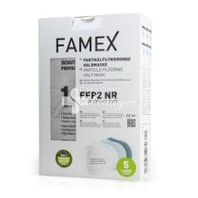 FAMEX Face Mask FFP2 (KN95) - Γκρι, 10τμχ.