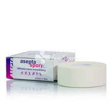Asepta Sport Tape (2,5cm x 10m) - Άσπρη, 1τμχ.