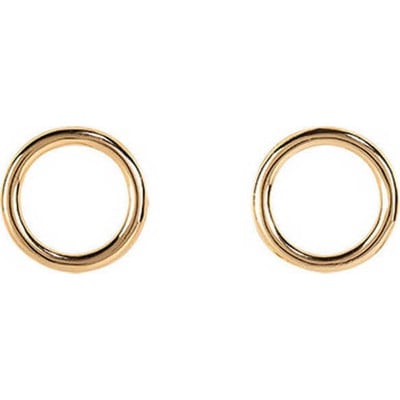 Dalee Earings-Circular earrings _yellow gold plate