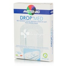 Master Aid Drop Med (7 x 5cm) - Αυτοκόλλητη Αντικολλητική Γάζα, 5τμχ.