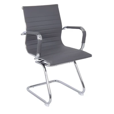 Desk Armchair/White PU