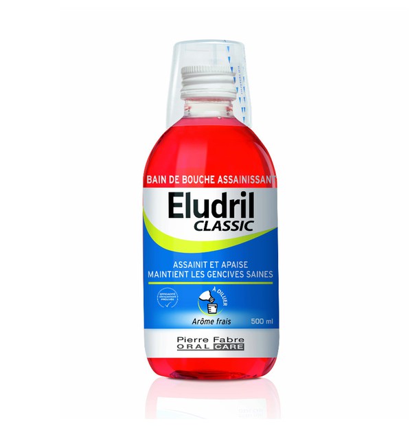 Elgydium Eludril Classic Στοματικό Διάλυμα για την Προστασία & τη Διατήρηση της Υγείας των Ούλων, 500ml