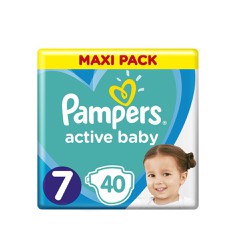 Pampers Active Baby Πάνες Μέγεθος 7 (15kg+) 40 Πάνες