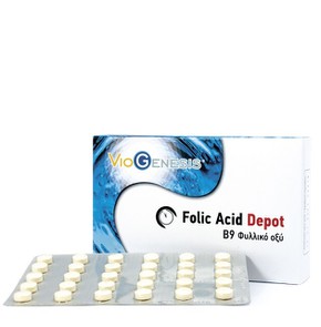 Viogenesis Folic Acid 600μg Depot Συμπλήρωμα Φολικ
