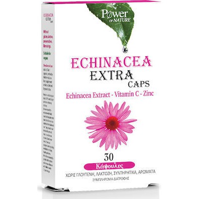 POWER HEALTH Power Of Nature Echinacea Extra Συμπλήρωμα Διατροφής Εχινάκειας Για Την Ενίσχυση Του Ανοσοποιητικού 30 Κάψουλες