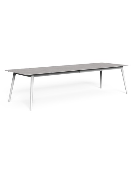 MOON ALU EXTENDING DINING TABLE 240/300x100cm, wit