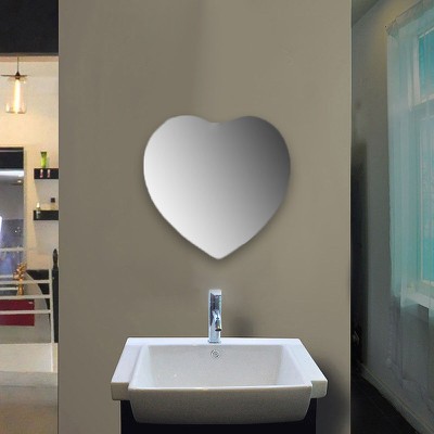 Καθρέπτης μπάνιου τοίχου καρδιά 60x60