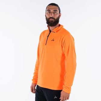 Πουλόβερ Fleece Api Half Zip, Πορτοκαλί