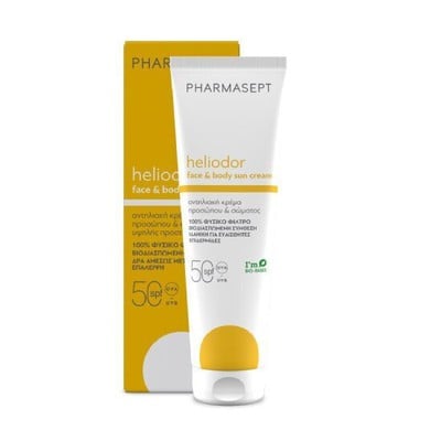 PHARMASEPT Heliodor Face & Body Sun Cream SPF50- Αντιηλιακή Κρέμα Προσώπου & Σώματος 150ml