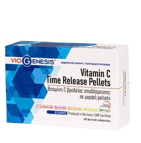 Viogenesis Vitamin C Time Release Pellets-Συμπλήρω