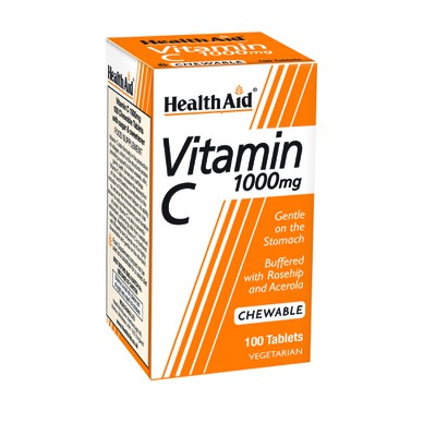 HEALTH AID Vitamin C 1000mg Chewable 100tabs