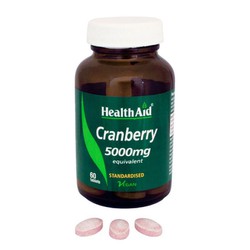 Health Aid Cranberry 5000mg 60veg.tabs
