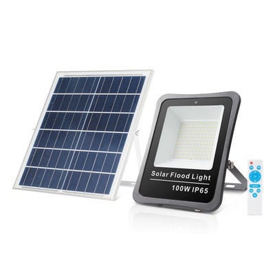 Solar Flood Light 100W 6000K With Solar Panel