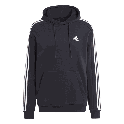 adidas men essentials fleece 3-stripes hoodie (IB4