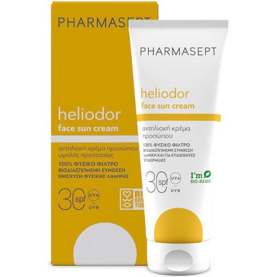 PHARMASEPT Heliodor Face Sun Cream SPF30 Αντηλιακό Προσώπου, Ντεκολτέ & Χεριών, 50ml