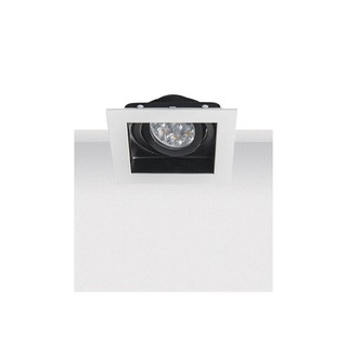 Recessed Spot GU10 White-Black 100x100x40mm S022