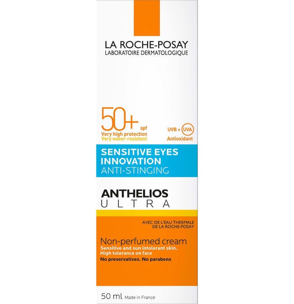 La Roche Posay Anthelios Ultra Cream SP SPF50+ Αντηλιακή Κρέμα Προσώπου χωρίς άρωμα, κατάλληλη για την περιοχή των ματιών ,50ml