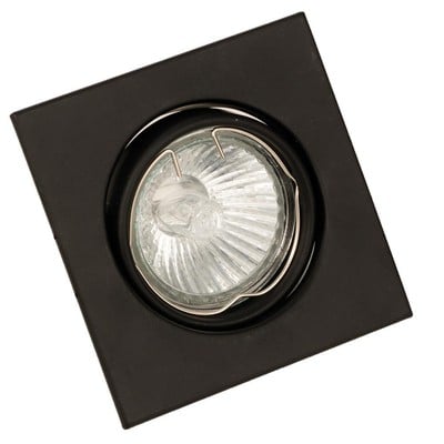 Recessed Spot Light Square Movable Black Gu10