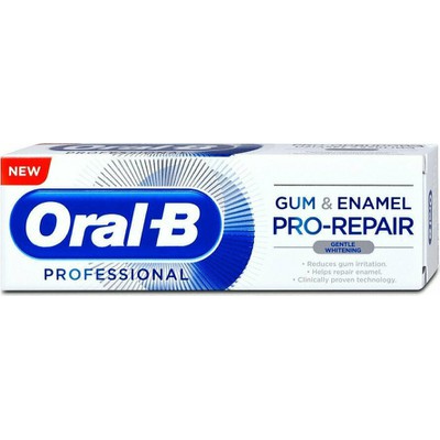 ORAL B Gum & Enamel Pro Repair Gentle Whitening Λευκαντική, Κατά Των Προβλημάτων Των Ούλων 75ml