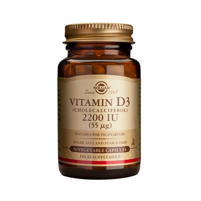Solgar - Vitamin D3 2200 IU / 55μg - 50caps