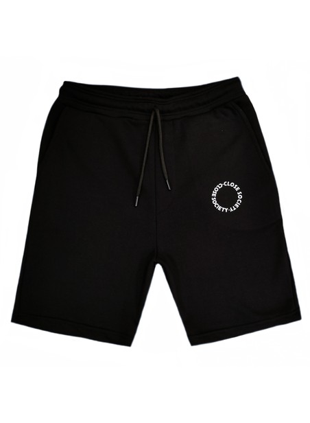 Clvse society black circle logo shorts