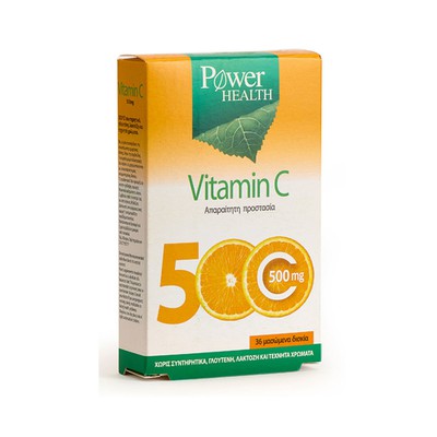 Power Health - Vitamin C 500mg - 36chew.tabs