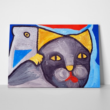 Cat bird painting 131420207 a