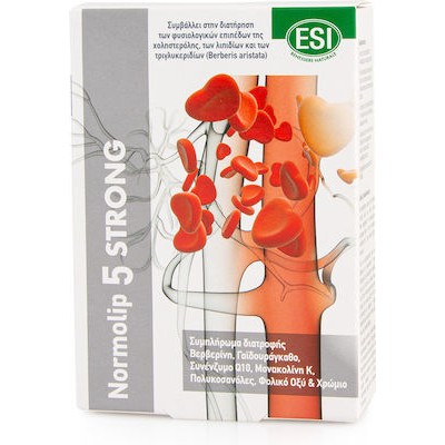 ESI Normolip 5 Strong 5 Για Τη Διατήρηση Των Φυσιολογικών Επιπέδων Της Χοληστερίνης 24 Δισκία