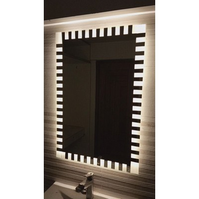 Wall mirror 60x80cm / 70x90cm with lighting and sa
