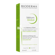 Bioderma Sebium Global - Kρέμα για Δέρμα με Ακμή, 30ml