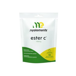 My Elements Ester C Συμπλήρωμα Διατροφής Βιταμίνης C Για Ανοσοποιητικό Με Γεύση Πορτοκάλι 1000mg 10 αναβράζουσες ταμπλέτες
