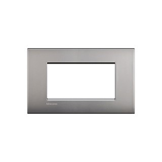 Livinglight Cover Frame 4 Modules Nickel Mat LNC48