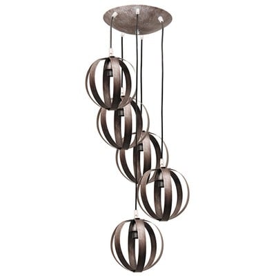 Ceiling Pendant Light 5 Lights With Small Metal Ba