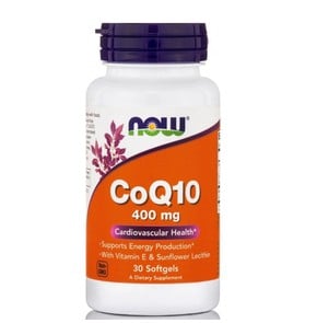 Now Foods CoQ10 400 mg - Νευροδιαβιβαστικές Λειτου