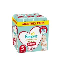 Pampers Premium Care Pants Size 5 (12-17kg) 102 Diapers