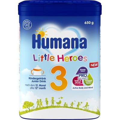 HUMANA Little Heroes 3 Ρόφημα Γάλακτος Σε Σκόνη Μετά Τον 12ο Μήνα 650gr