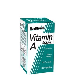 Health Aid VITAMIN A (Palmitate) 5000 i.u, 100 κάψουλες