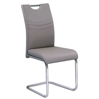 Σετ Kαρέκλες 4 τμχ Χρώμιο/ PU 43x58x97cm Croft Cap
