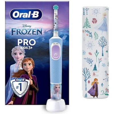 ORAL B Pro Electric Toothbrush Frozen With Travel Case Ηλεκτρική Οδοντόβουρτσα Frozen Με Θήκη Ταξιδίου Για 3+ Ετών