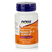 Now Vitamin D3 5.000 IU, 120 softgels 